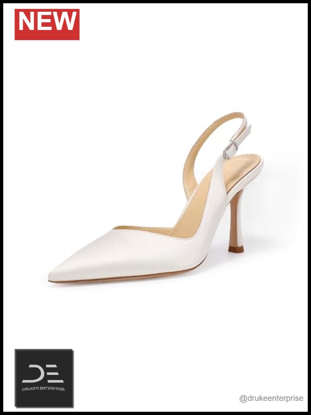 Ivory Bridal Heels Satin Silk Cow Leather Sole Sheep Leather Lining Wedding